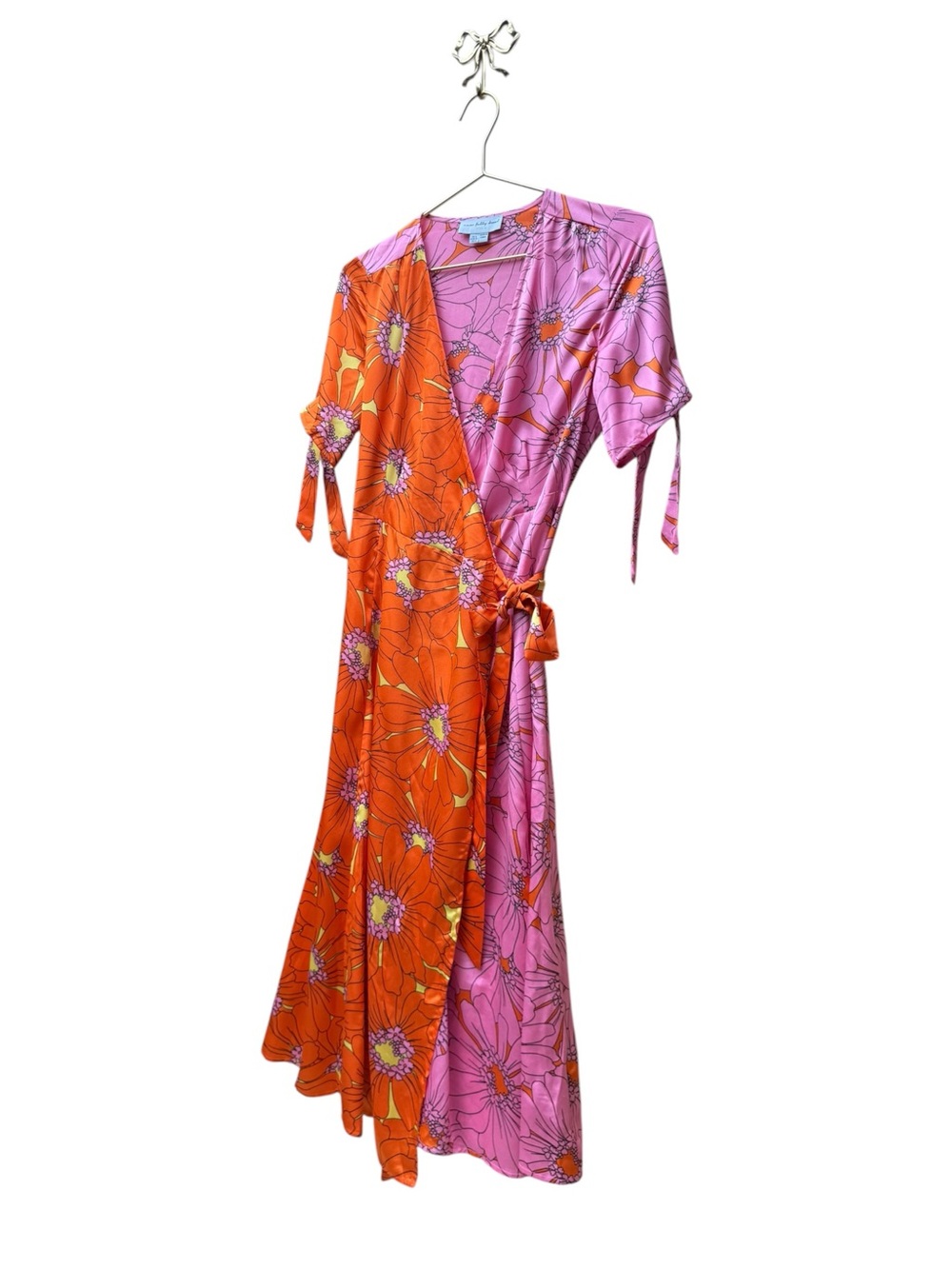 NEVER FULLY DRESSED Iris Zsa Zsa Dress Pink And Orange 4 - Picture 4 of 10